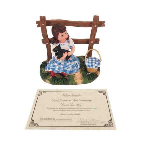 VTG 2000 Madame Alexander Picnic Dorothy & Toto Figurine Limited Edition NIB - Picture 1 of 10